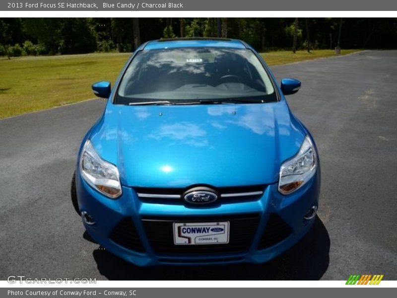 Blue Candy / Charcoal Black 2013 Ford Focus SE Hatchback