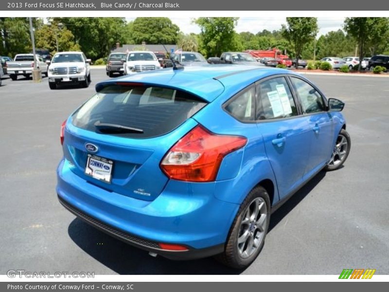 Blue Candy / Charcoal Black 2013 Ford Focus SE Hatchback
