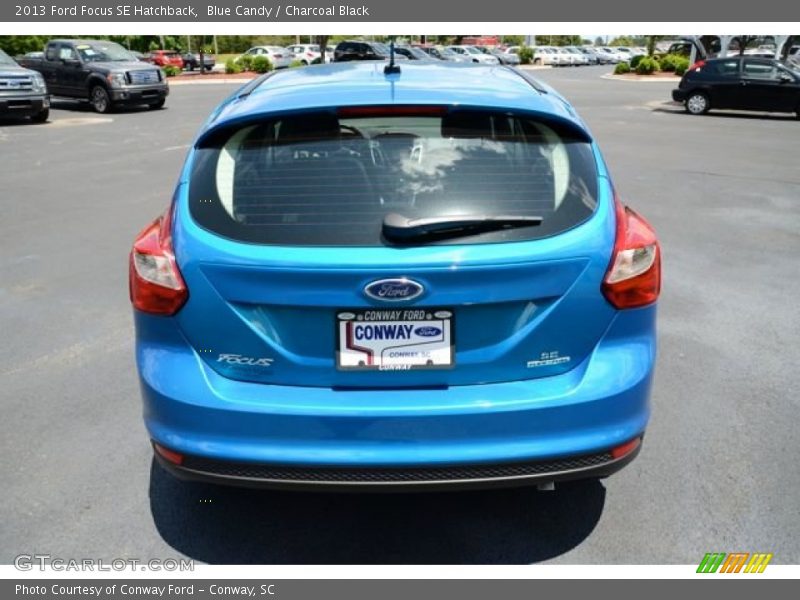 Blue Candy / Charcoal Black 2013 Ford Focus SE Hatchback