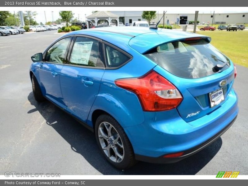 Blue Candy / Charcoal Black 2013 Ford Focus SE Hatchback