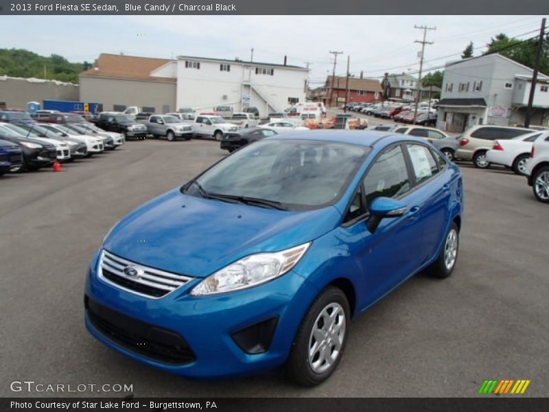 Blue Candy / Charcoal Black 2013 Ford Fiesta SE Sedan
