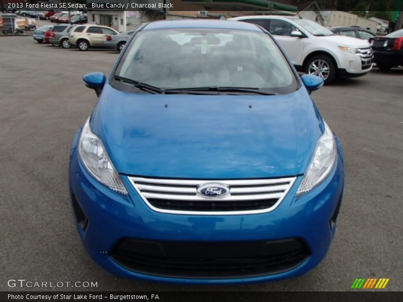 Blue Candy / Charcoal Black 2013 Ford Fiesta SE Sedan