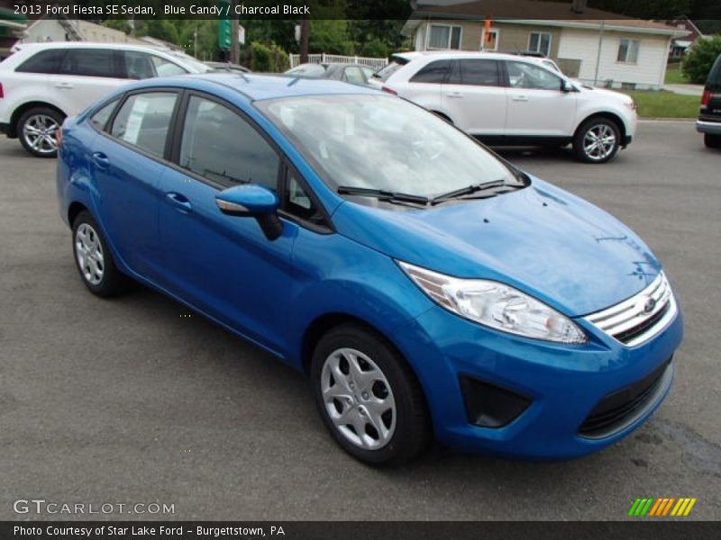 Blue Candy / Charcoal Black 2013 Ford Fiesta SE Sedan