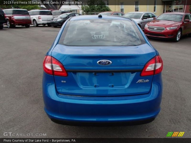 Blue Candy / Charcoal Black 2013 Ford Fiesta SE Sedan