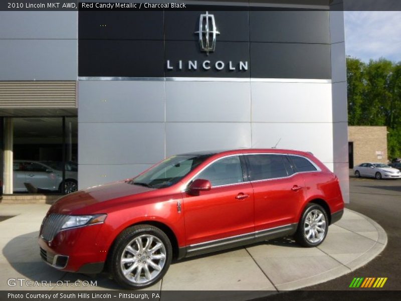 Red Candy Metallic / Charcoal Black 2010 Lincoln MKT AWD