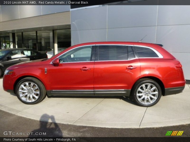 Red Candy Metallic / Charcoal Black 2010 Lincoln MKT AWD