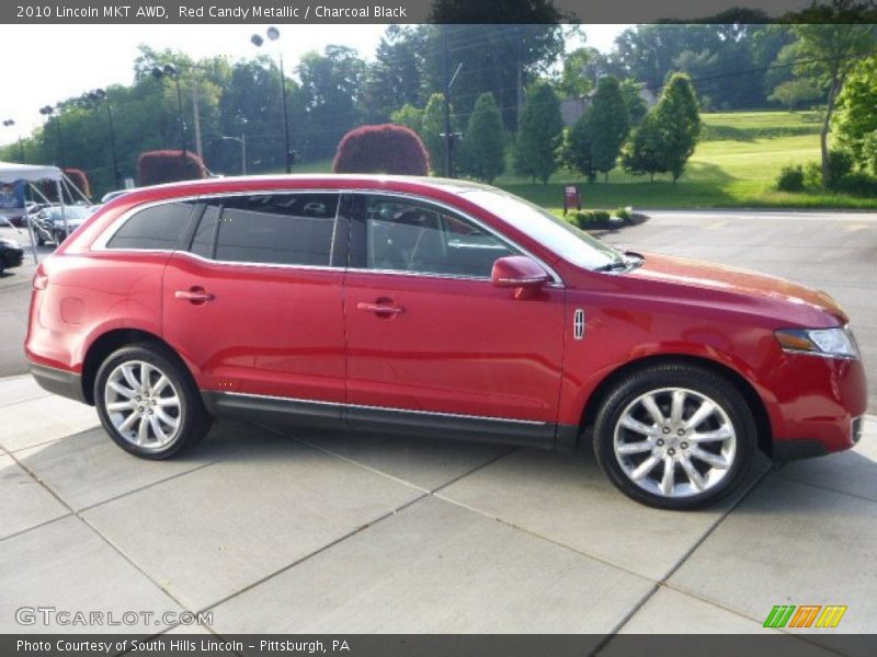Red Candy Metallic / Charcoal Black 2010 Lincoln MKT AWD