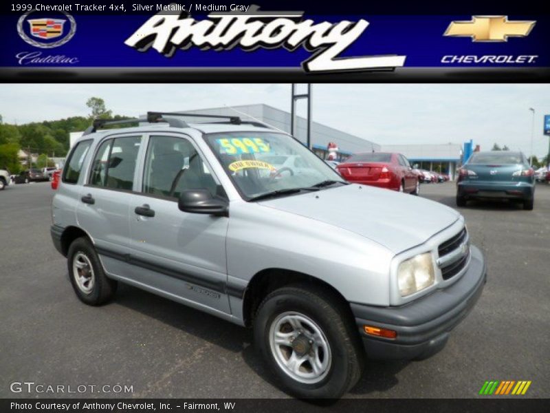 Silver Metallic / Medium Gray 1999 Chevrolet Tracker 4x4