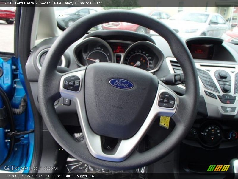 Blue Candy / Charcoal Black 2013 Ford Fiesta SE Sedan