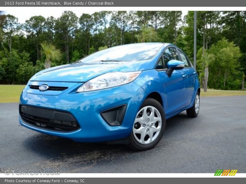 Blue Candy / Charcoal Black 2013 Ford Fiesta SE Hatchback