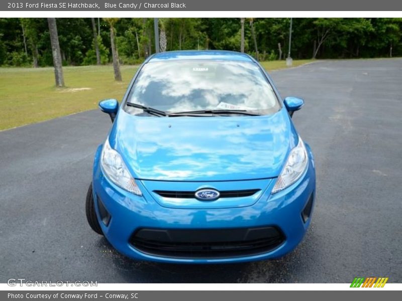 Blue Candy / Charcoal Black 2013 Ford Fiesta SE Hatchback
