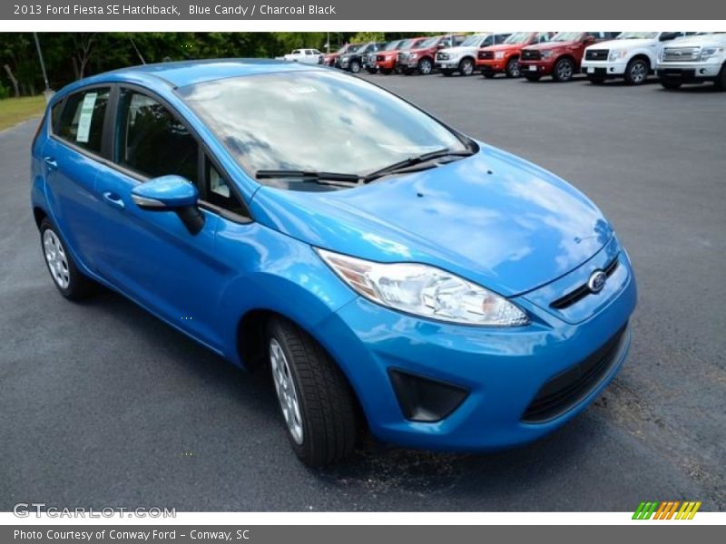 Blue Candy / Charcoal Black 2013 Ford Fiesta SE Hatchback