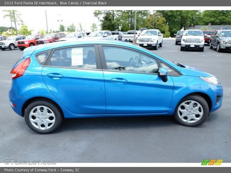 Blue Candy / Charcoal Black 2013 Ford Fiesta SE Hatchback