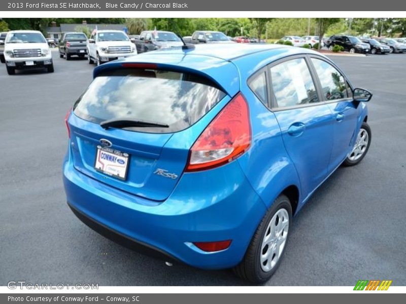 Blue Candy / Charcoal Black 2013 Ford Fiesta SE Hatchback