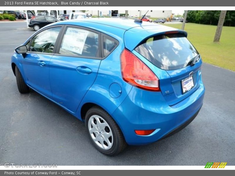Blue Candy / Charcoal Black 2013 Ford Fiesta SE Hatchback