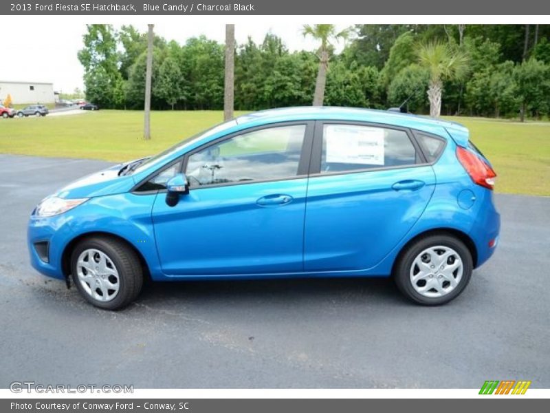 Blue Candy / Charcoal Black 2013 Ford Fiesta SE Hatchback