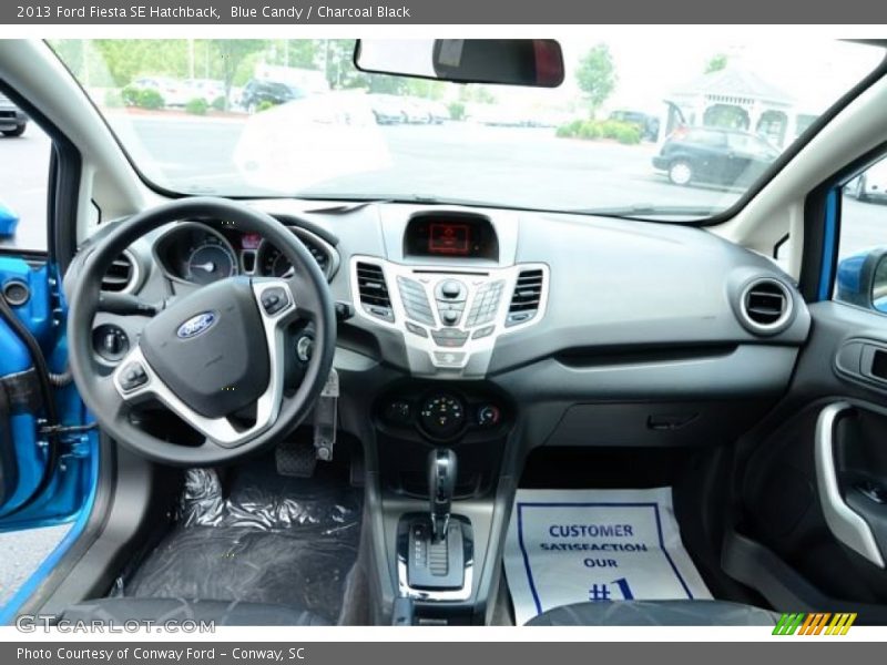 Blue Candy / Charcoal Black 2013 Ford Fiesta SE Hatchback