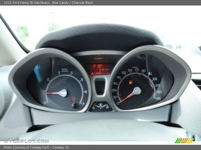 Blue Candy / Charcoal Black 2013 Ford Fiesta SE Hatchback