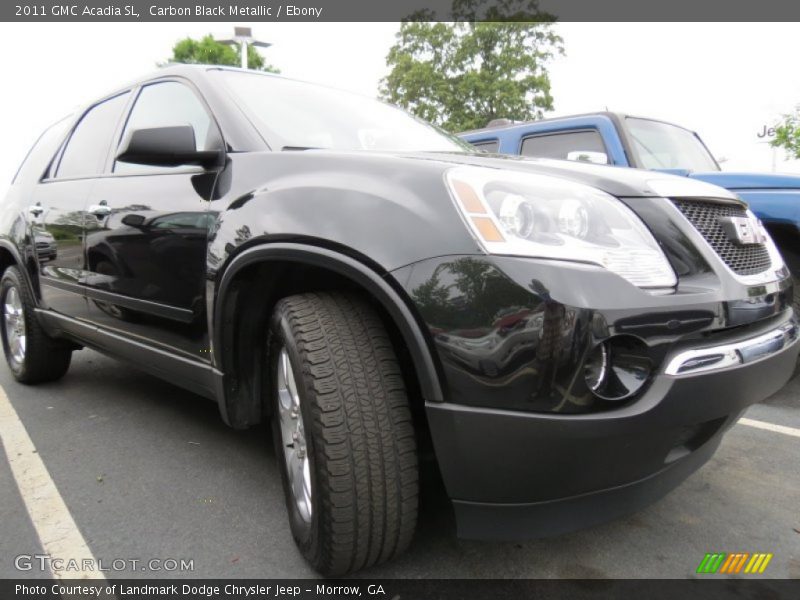 Carbon Black Metallic / Ebony 2011 GMC Acadia SL