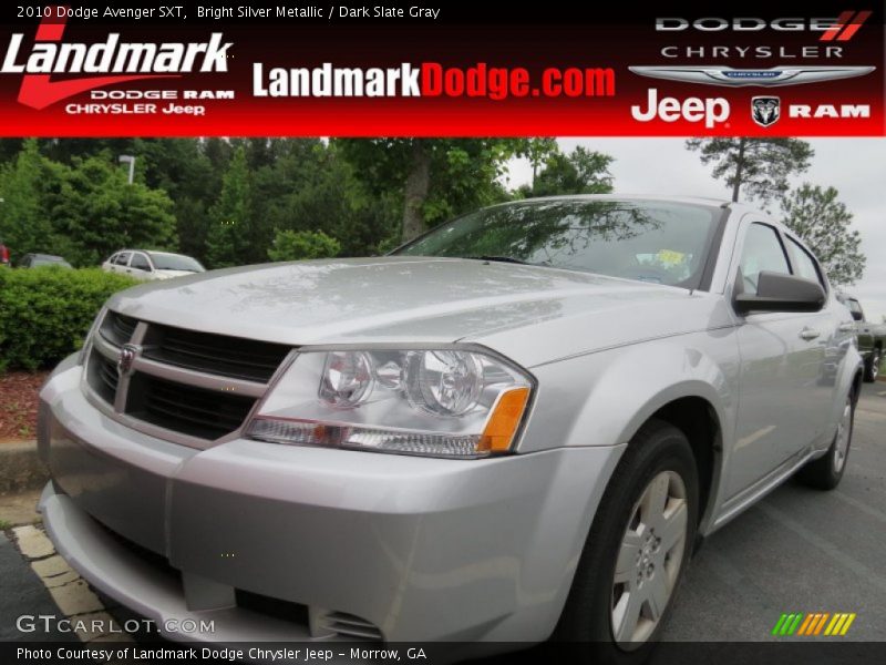 Bright Silver Metallic / Dark Slate Gray 2010 Dodge Avenger SXT
