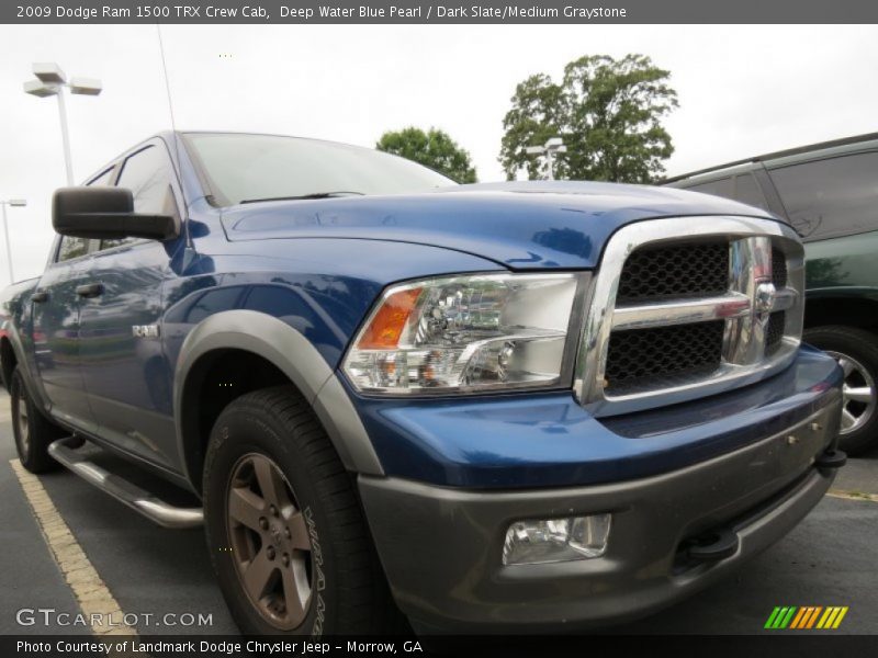 Deep Water Blue Pearl / Dark Slate/Medium Graystone 2009 Dodge Ram 1500 TRX Crew Cab