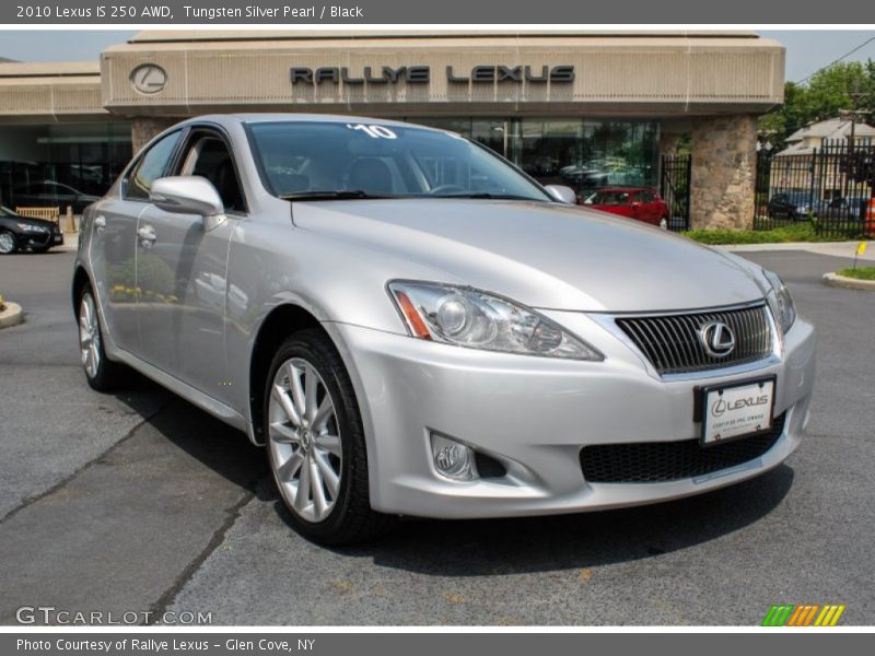 Tungsten Silver Pearl / Black 2010 Lexus IS 250 AWD