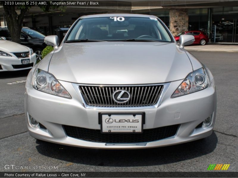 Tungsten Silver Pearl / Black 2010 Lexus IS 250 AWD