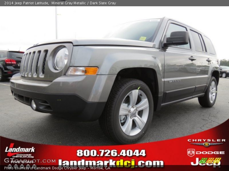 Mineral Gray Metallic / Dark Slate Gray 2014 Jeep Patriot Latitude