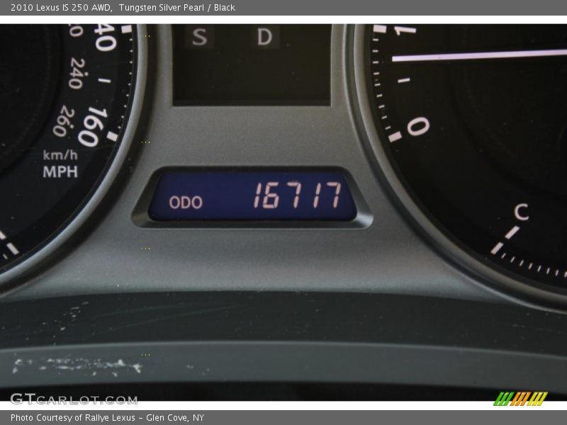 Tungsten Silver Pearl / Black 2010 Lexus IS 250 AWD