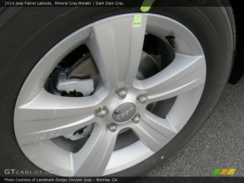 Mineral Gray Metallic / Dark Slate Gray 2014 Jeep Patriot Latitude