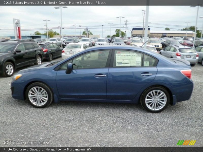 Marine Blue Pearl / Black 2013 Subaru Impreza 2.0i Limited 4 Door
