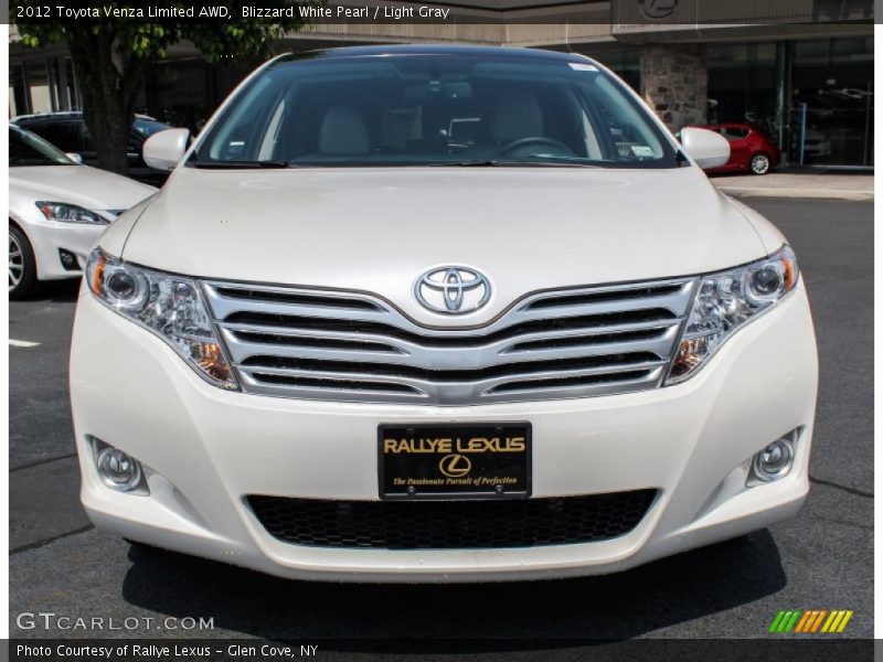 Blizzard White Pearl / Light Gray 2012 Toyota Venza Limited AWD