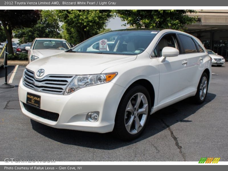 Blizzard White Pearl / Light Gray 2012 Toyota Venza Limited AWD