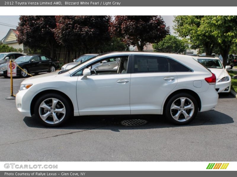 Blizzard White Pearl / Light Gray 2012 Toyota Venza Limited AWD