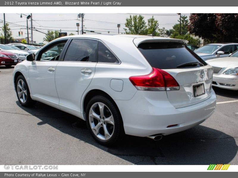 Blizzard White Pearl / Light Gray 2012 Toyota Venza Limited AWD
