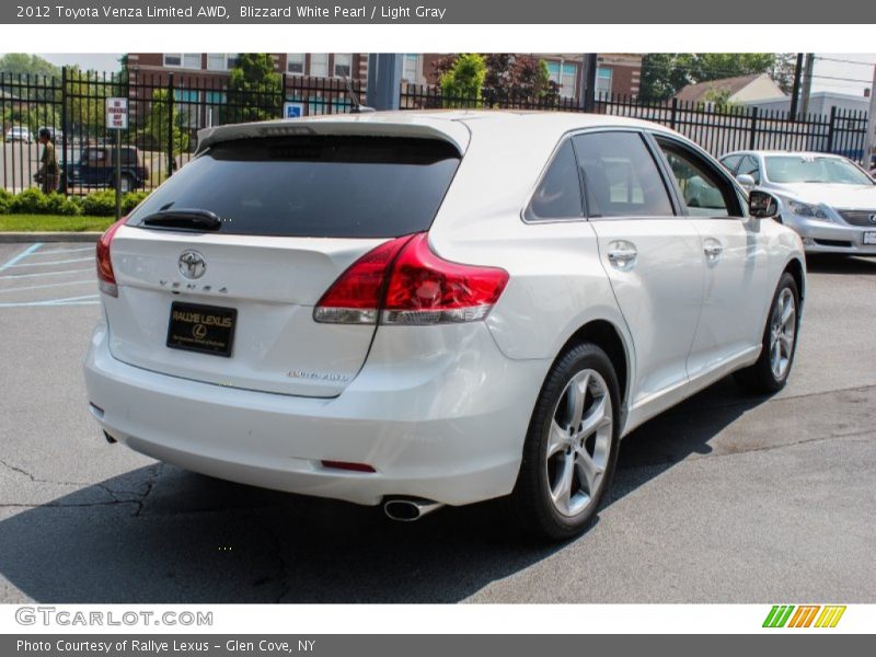 Blizzard White Pearl / Light Gray 2012 Toyota Venza Limited AWD