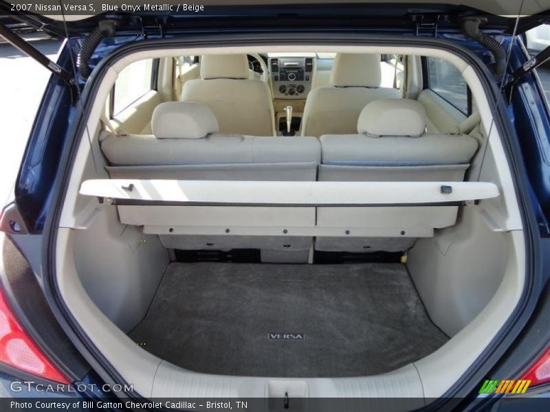 Blue Onyx Metallic / Beige 2007 Nissan Versa S