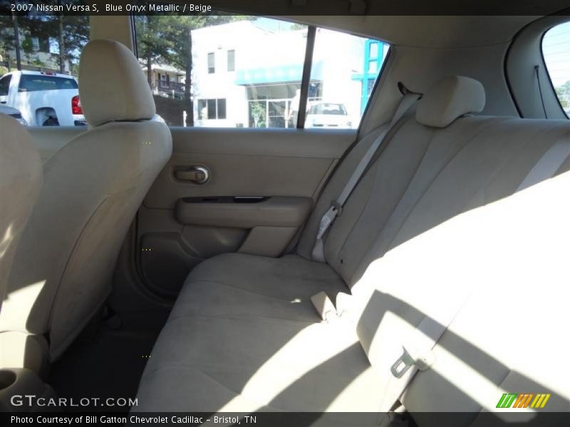 Blue Onyx Metallic / Beige 2007 Nissan Versa S
