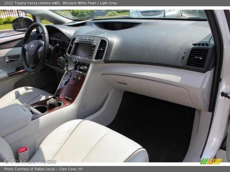 Blizzard White Pearl / Light Gray 2012 Toyota Venza Limited AWD
