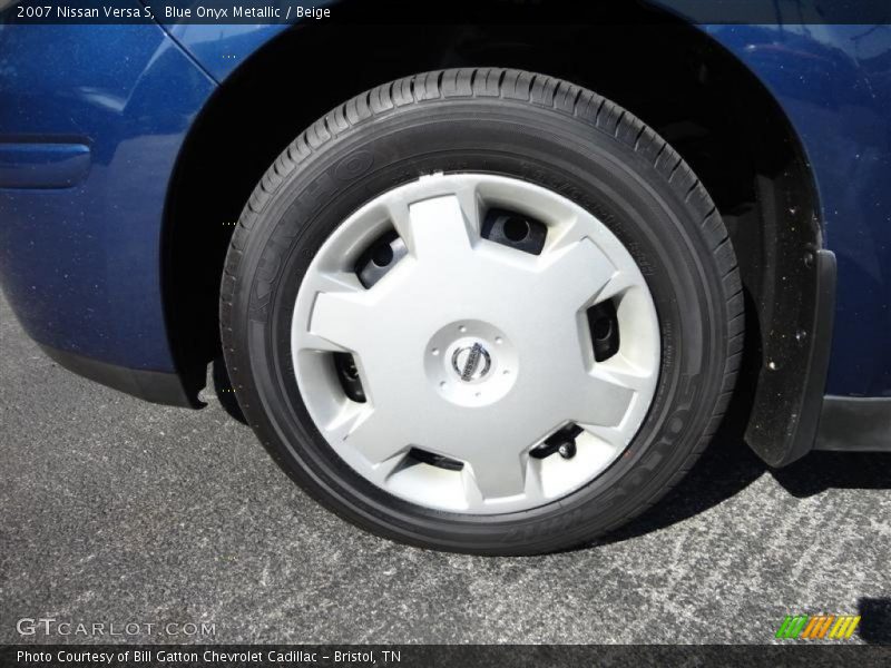 Blue Onyx Metallic / Beige 2007 Nissan Versa S