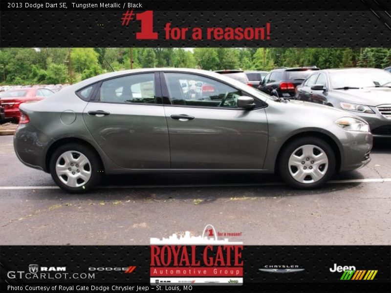Tungsten Metallic / Black 2013 Dodge Dart SE