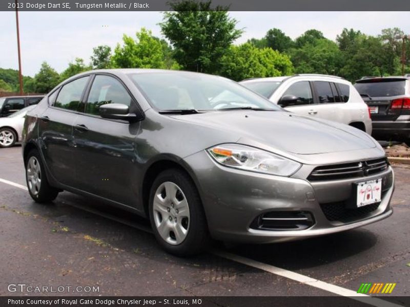Tungsten Metallic / Black 2013 Dodge Dart SE