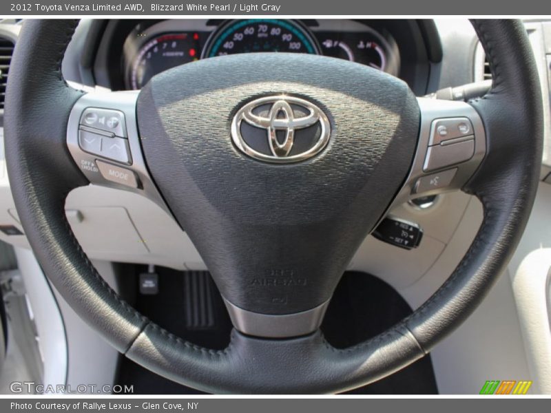 Blizzard White Pearl / Light Gray 2012 Toyota Venza Limited AWD