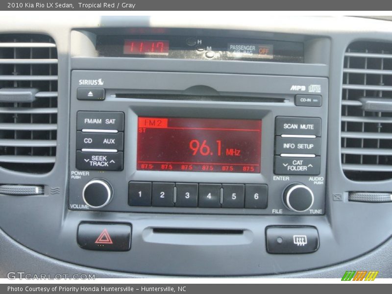 Tropical Red / Gray 2010 Kia Rio LX Sedan