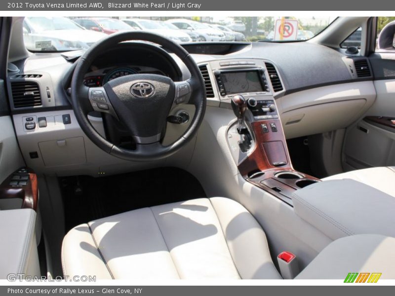 Blizzard White Pearl / Light Gray 2012 Toyota Venza Limited AWD