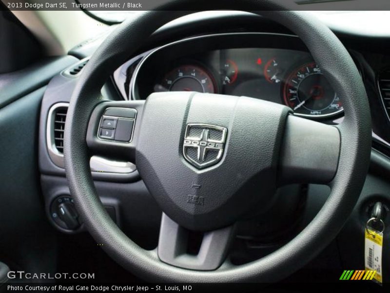 Tungsten Metallic / Black 2013 Dodge Dart SE