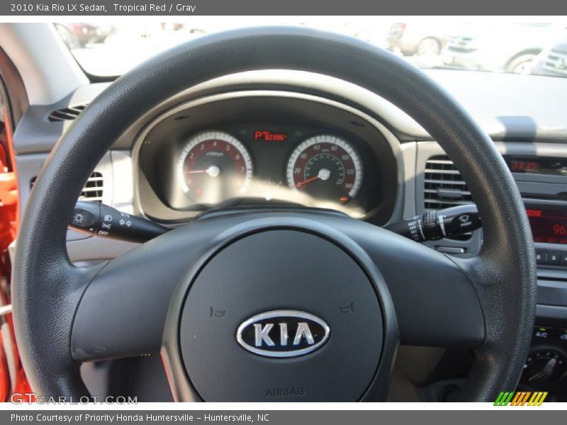 Tropical Red / Gray 2010 Kia Rio LX Sedan