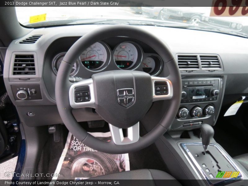 Jazz Blue Pearl / Dark Slate Gray 2013 Dodge Challenger SXT