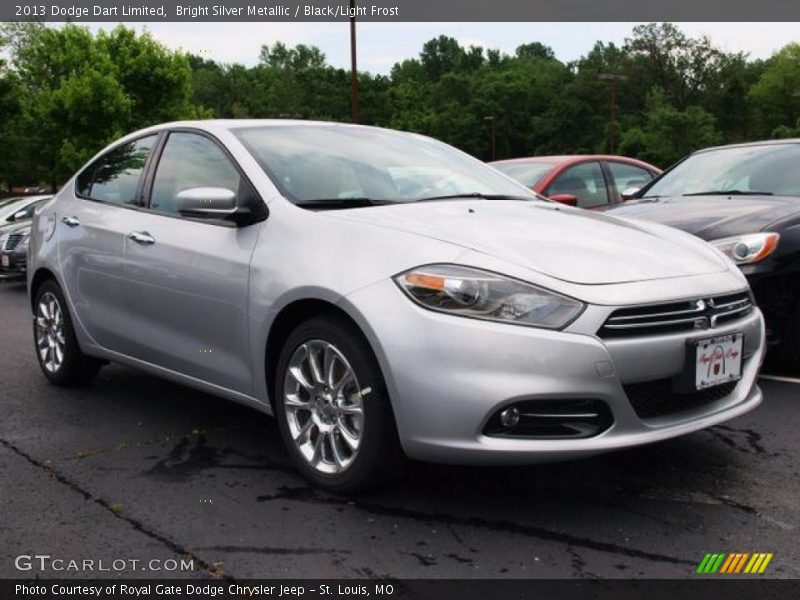 Bright Silver Metallic / Black/Light Frost 2013 Dodge Dart Limited