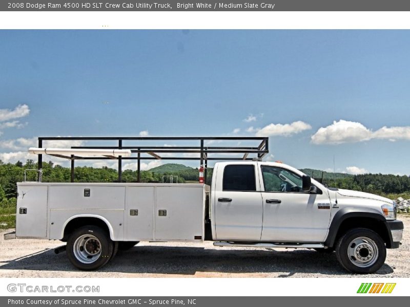 Bright White / Medium Slate Gray 2008 Dodge Ram 4500 HD SLT Crew Cab Utility Truck